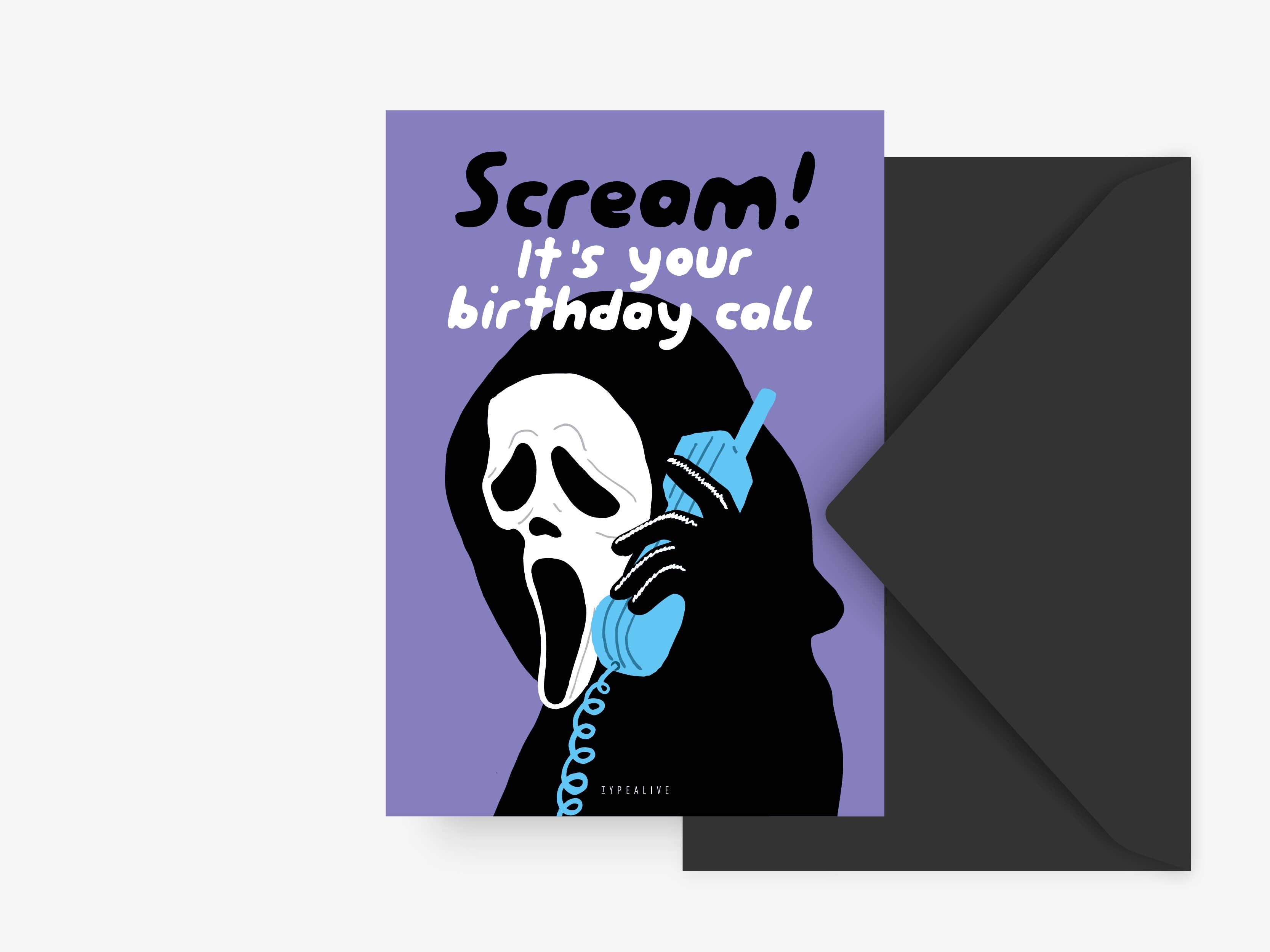 Postkarte / Birthday Call | typealive - toietmoi-laboutique