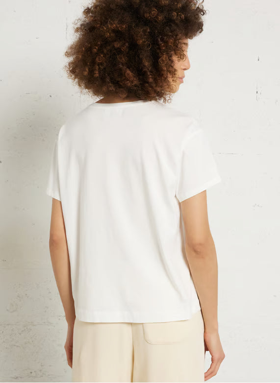 T-Shirt ILIA, weiss/Muscheln | des petits hauts - toietmoi-laboutique