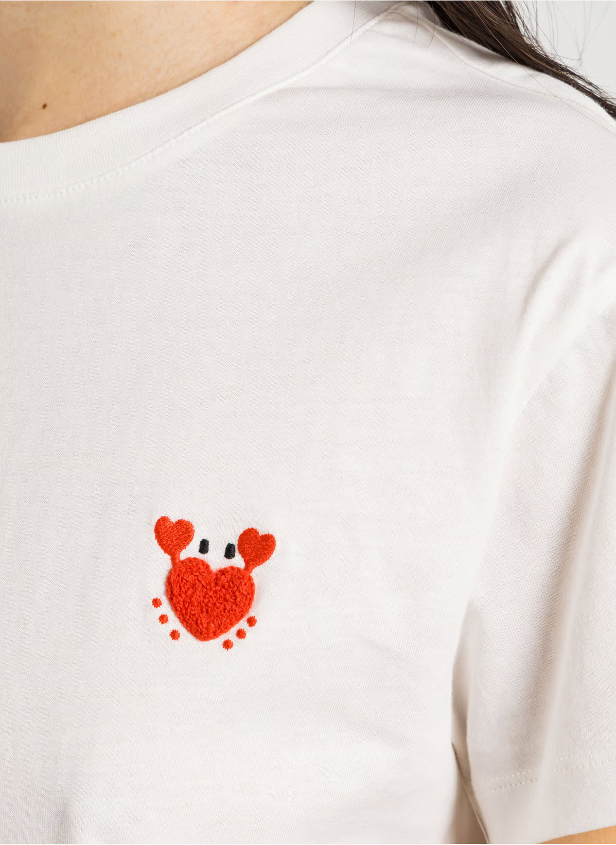 T-Shirt ILIE, weiss/Herzkrebs | des petits hauts - toietmoi-laboutique