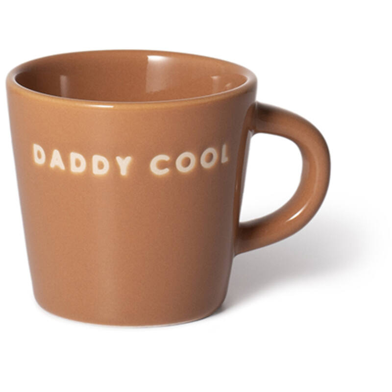 Keramik-Espressotasse, braun/DADDY COOL 80ml | Vondels - toietmoi-laboutique