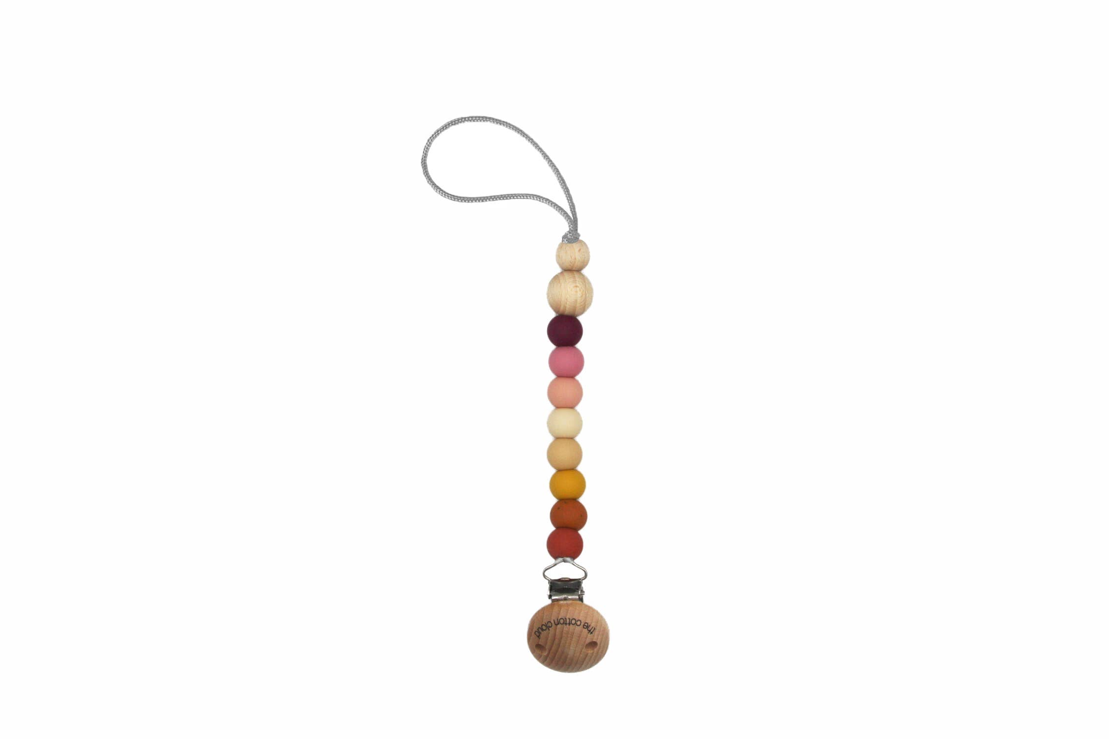 Schnullerkette, multicolor rot | the cotton cloud - toietmoi-laboutique