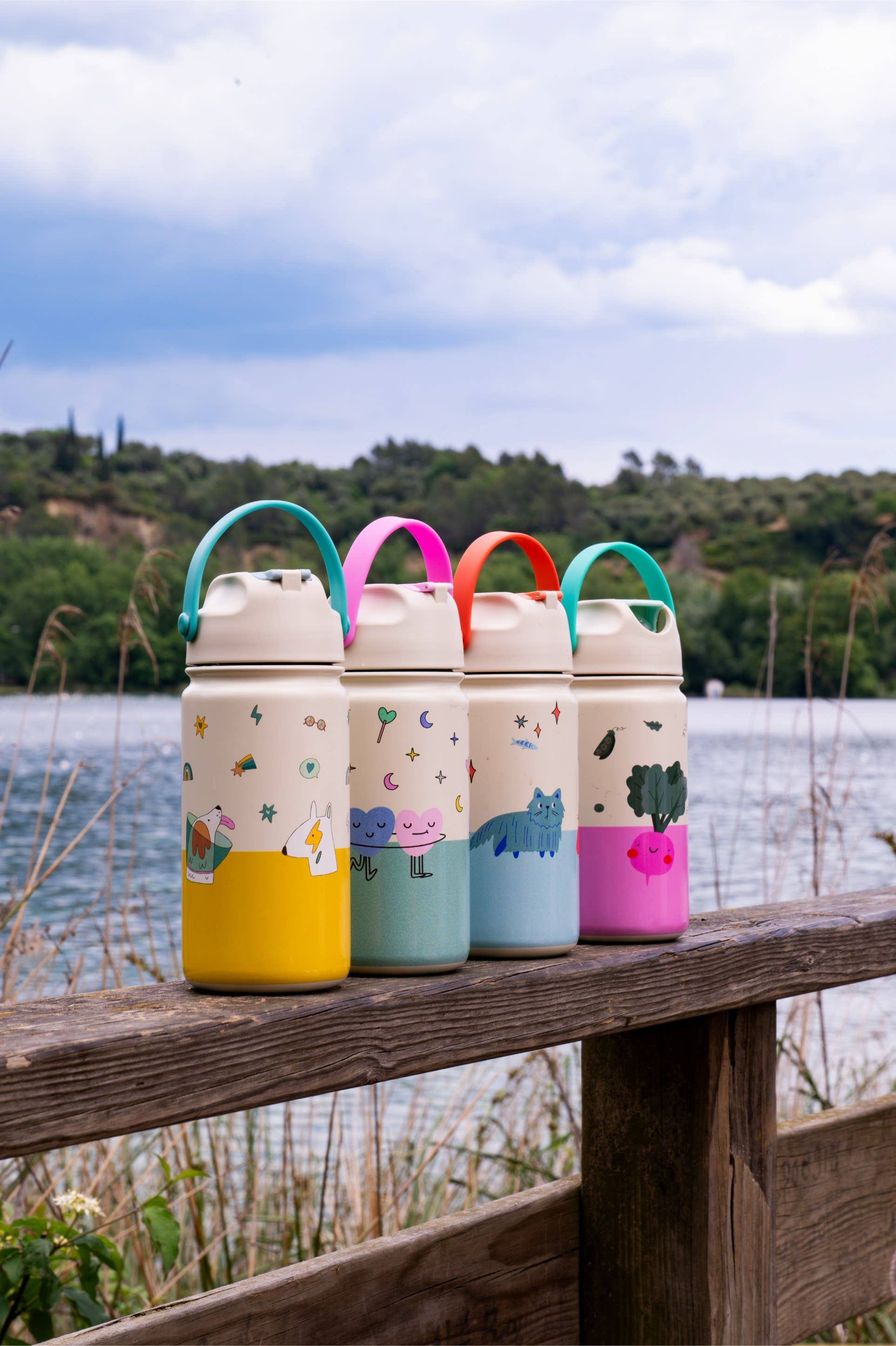 Trinkflasche aus Edelstahl, Katzen | the cotton cloud - toietmoi-laboutique
