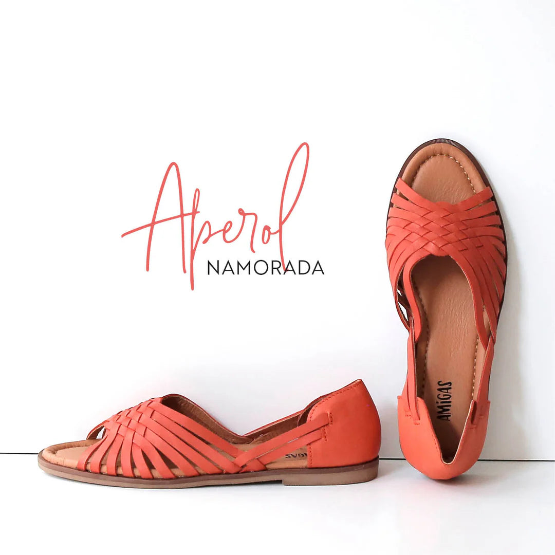 Ledersandalen, NAMORADA, aperol | Amigas - toietmoi-laboutique