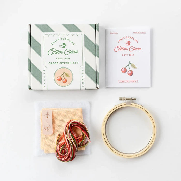 Stickset klein, Kirsche | Cotton Clara - toietmoi-laboutique