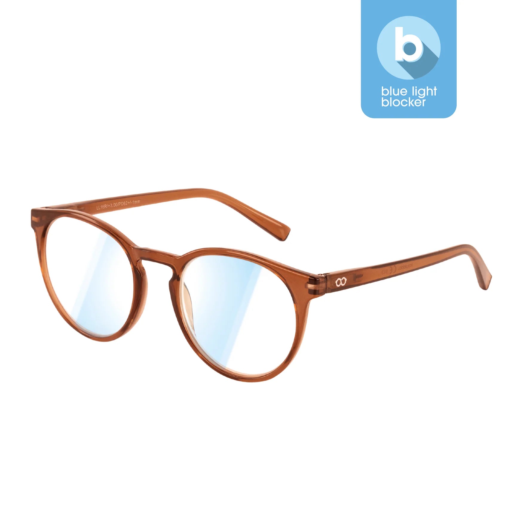 Lesebrille mit Blaulichtfilter, PAPILLON, hazel | Looplabb - toietmoi-laboutique