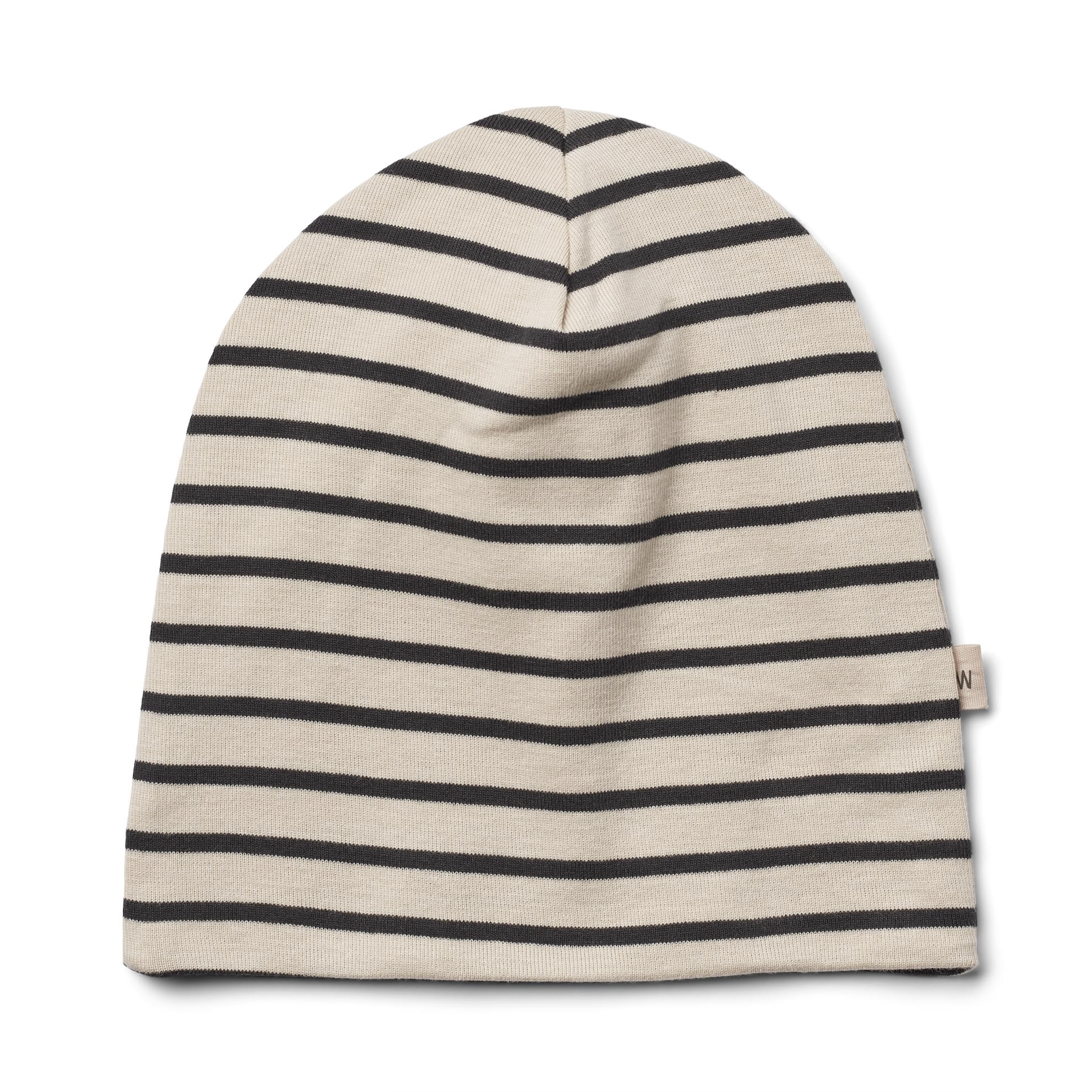 Mütze, ecru/schwarz gesteift | Wheat - toietmoi-laboutique
