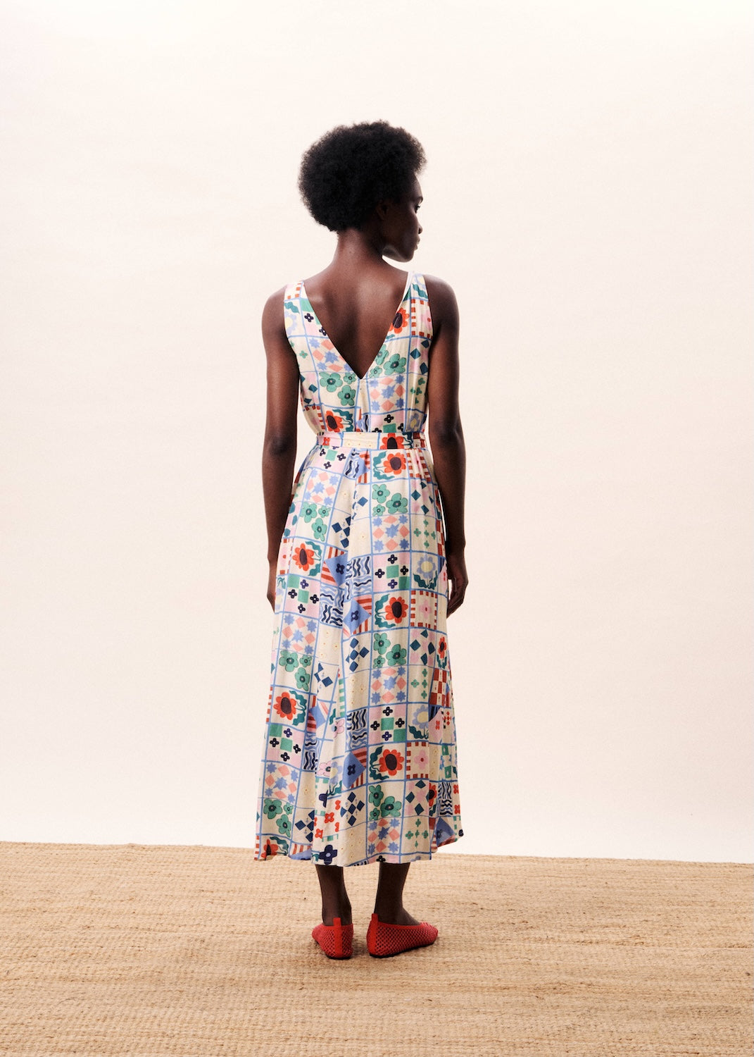 FRNCH Kleid mit buntem Print | FRNCH - toietmoi-laboutique