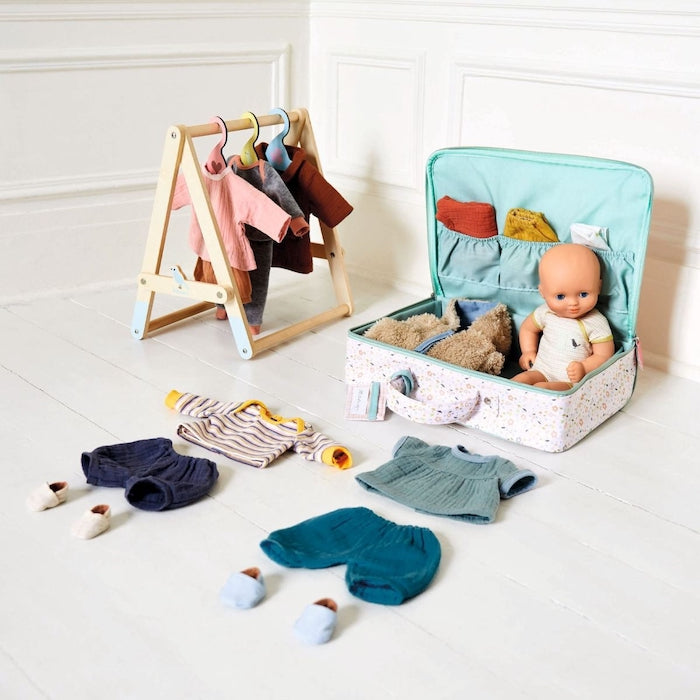 Puppenkoffer, rosa | djeco - toietmoi-laboutique
