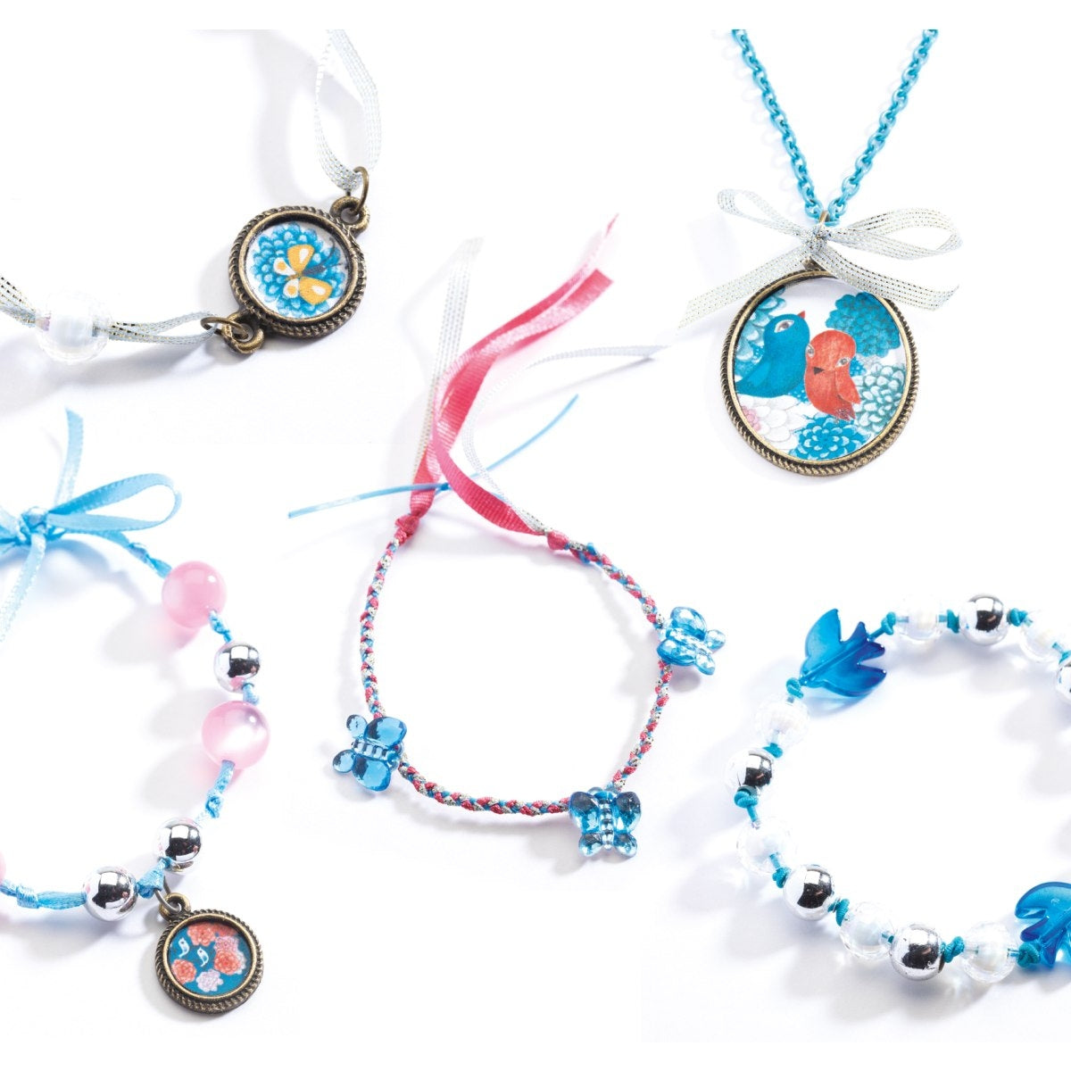 Schmuckset - Perlen und Vögel | djeco - toietmoi-laboutique