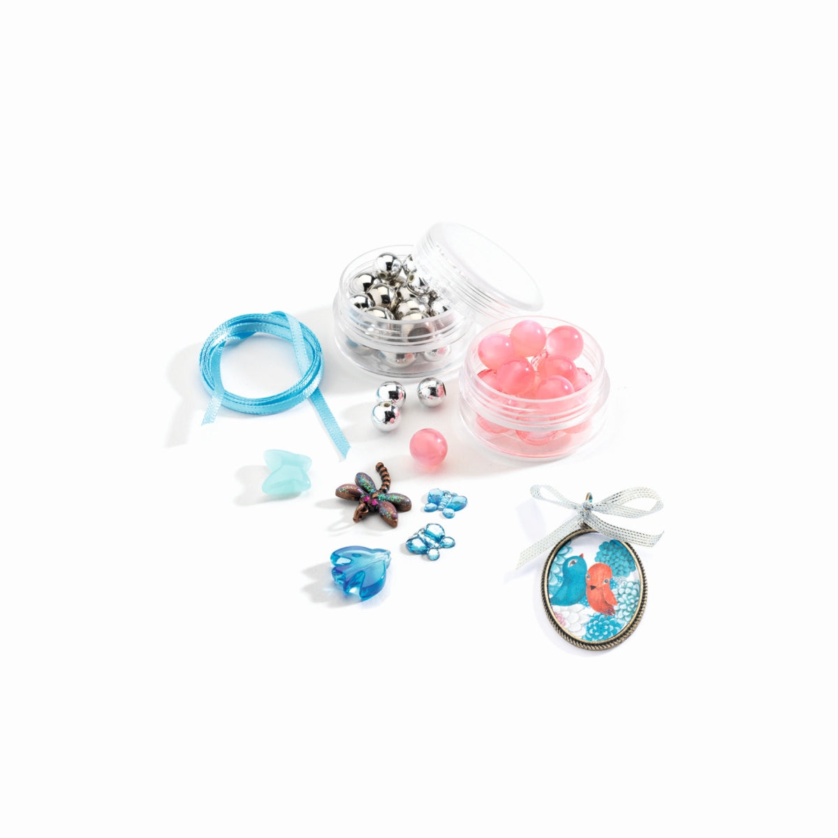 Schmuckset - Perlen und Vögel | djeco - toietmoi-laboutique