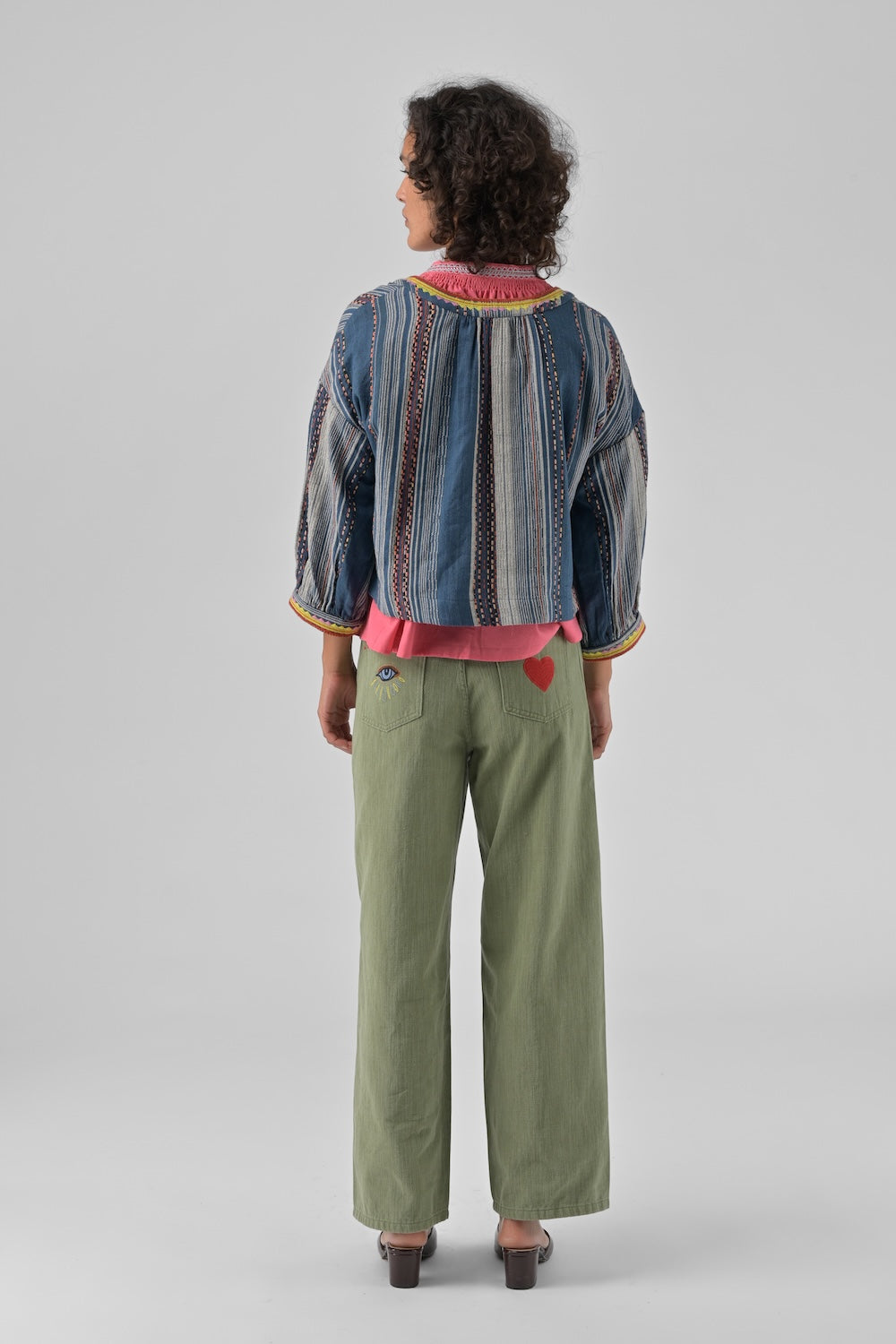 Orfeo Jacke ALYZIA blau/gestreift | ORFEO Paris. - toietmoi-laboutique