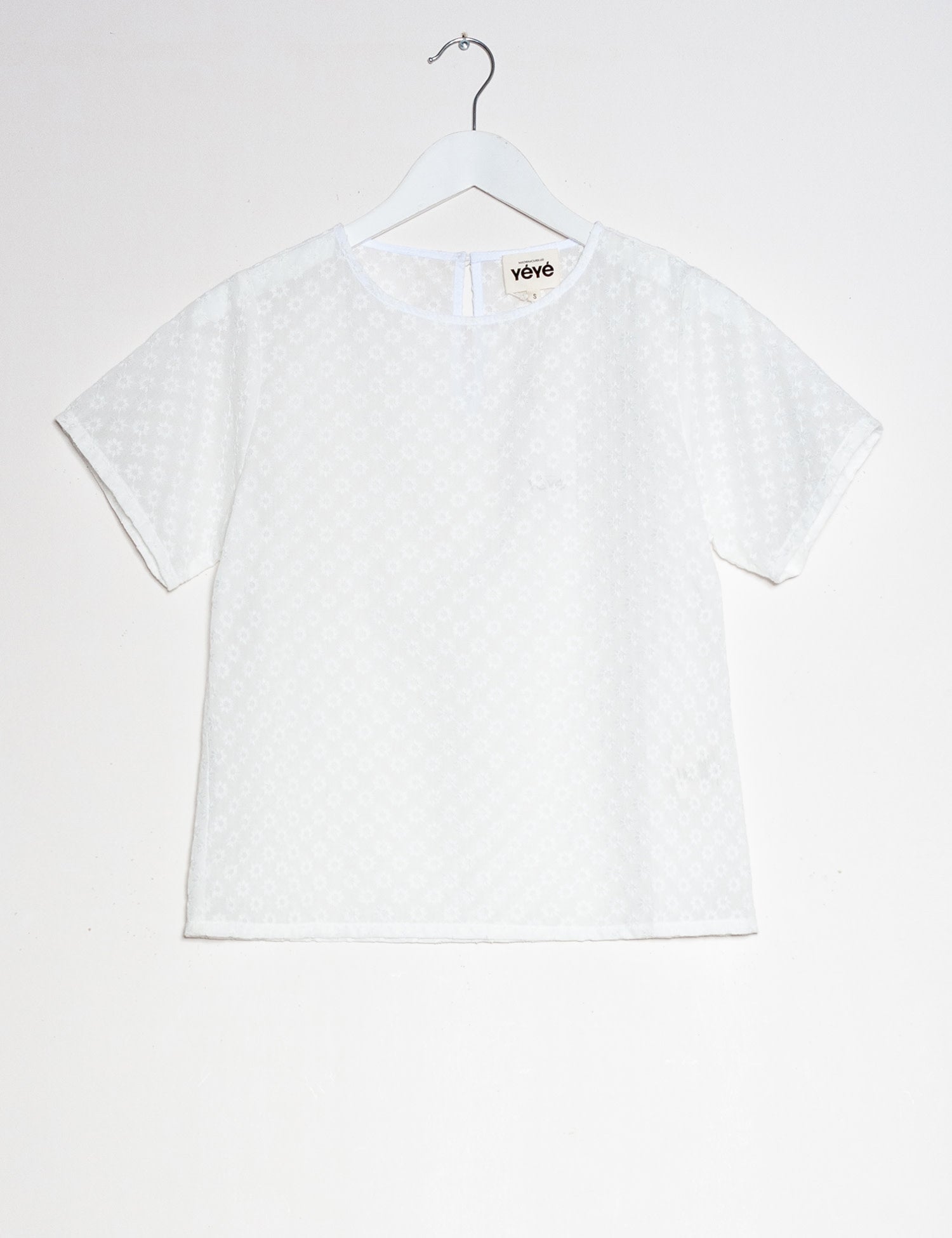 Shirt DAISY, weiss | Mademoiselle YéYé - toietmoi-laboutique