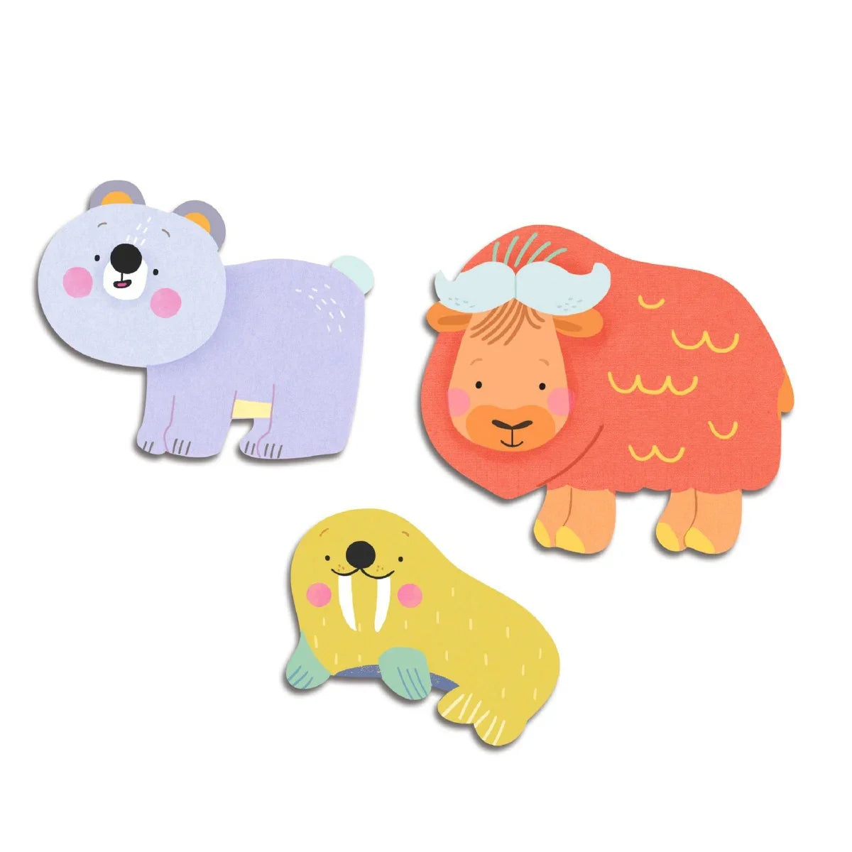 Sticker, kleine Polartiere | Djeco - toietmoi-laboutique