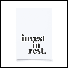 Postkarte / invest in rest | typealive - toietmoi-laboutique