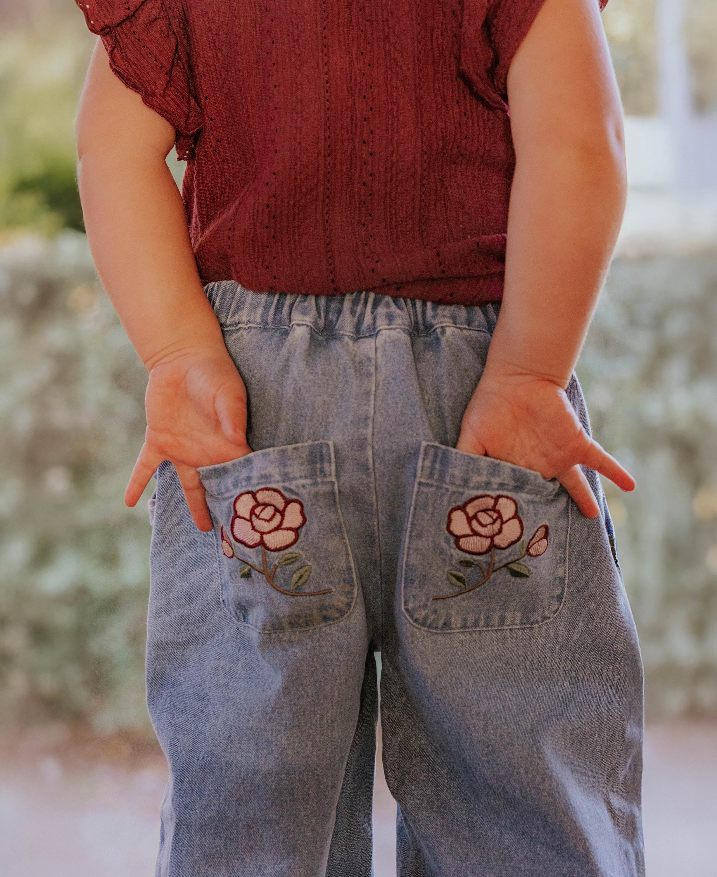 Fliink Jeanshose mit Volantabschluss | Fliink - toietmoi-laboutique