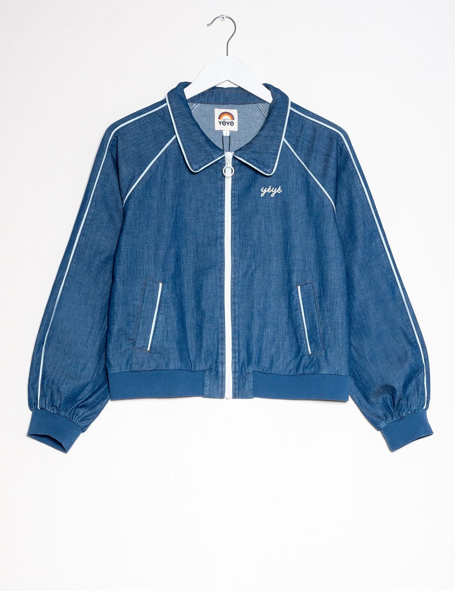 Jacke FINISH, denim mittel | Mademoiselle YéYé - toietmoi-laboutique