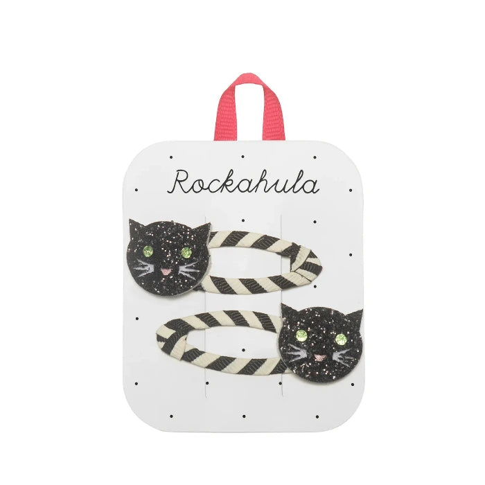 2 Haarspangen, Katzen/schwarz | Rockahula - toietmoi-laboutique