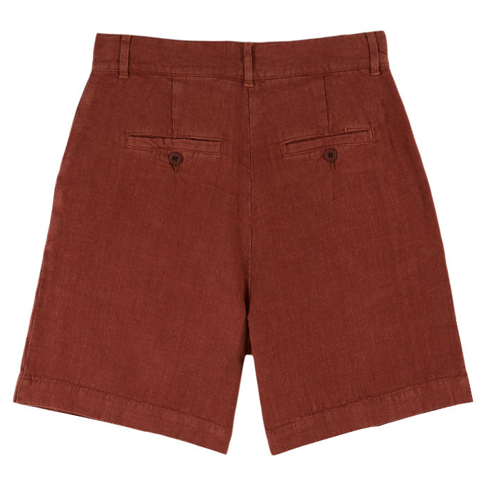 Leinen Bermuda Shorts, terracotta | Émile et Ida - toietmoi-laboutique