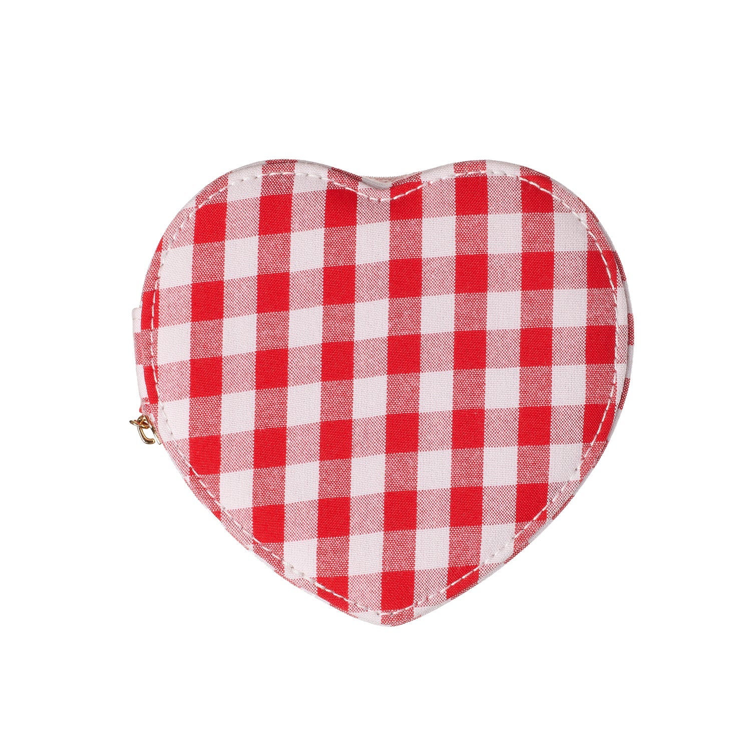 JB430R Gingham Love Heart Jewellery Box | Rockahula - toietmoi-laboutique