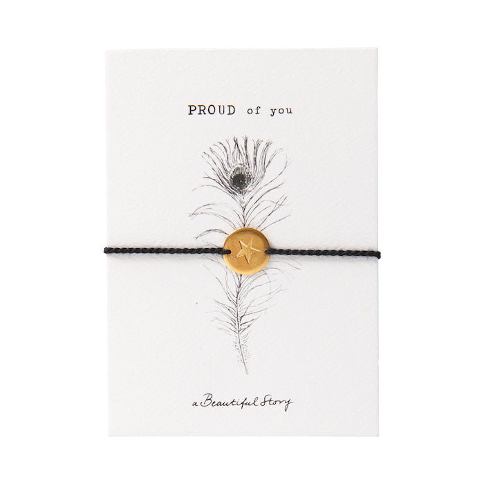 Mini-Postkarte mit Armband, proud of you | a beautiful story - toietmoi-laboutique