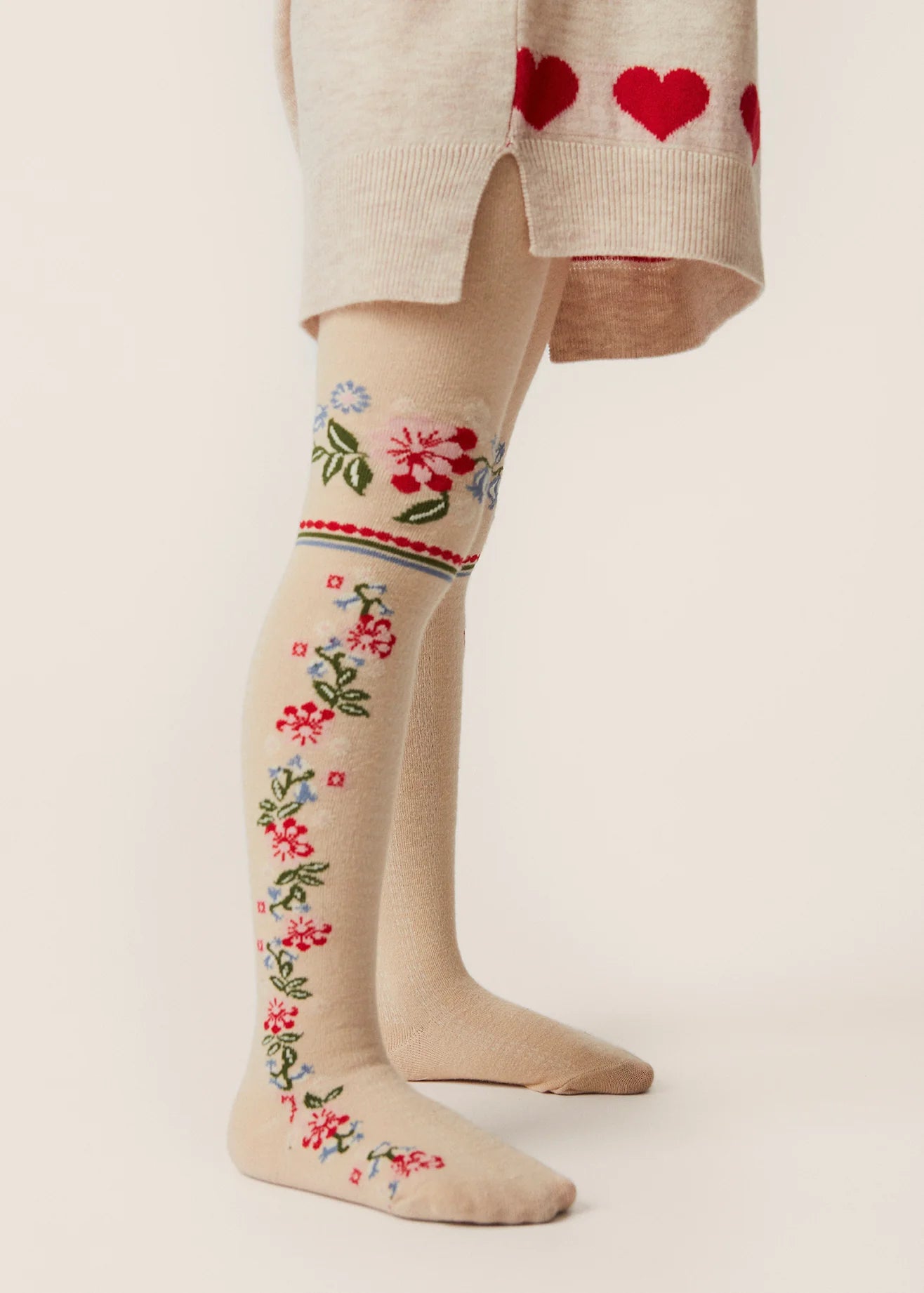 Strumpfhosen 2-Pack, Blumen | Konges Slojd - toietmoi-laboutique