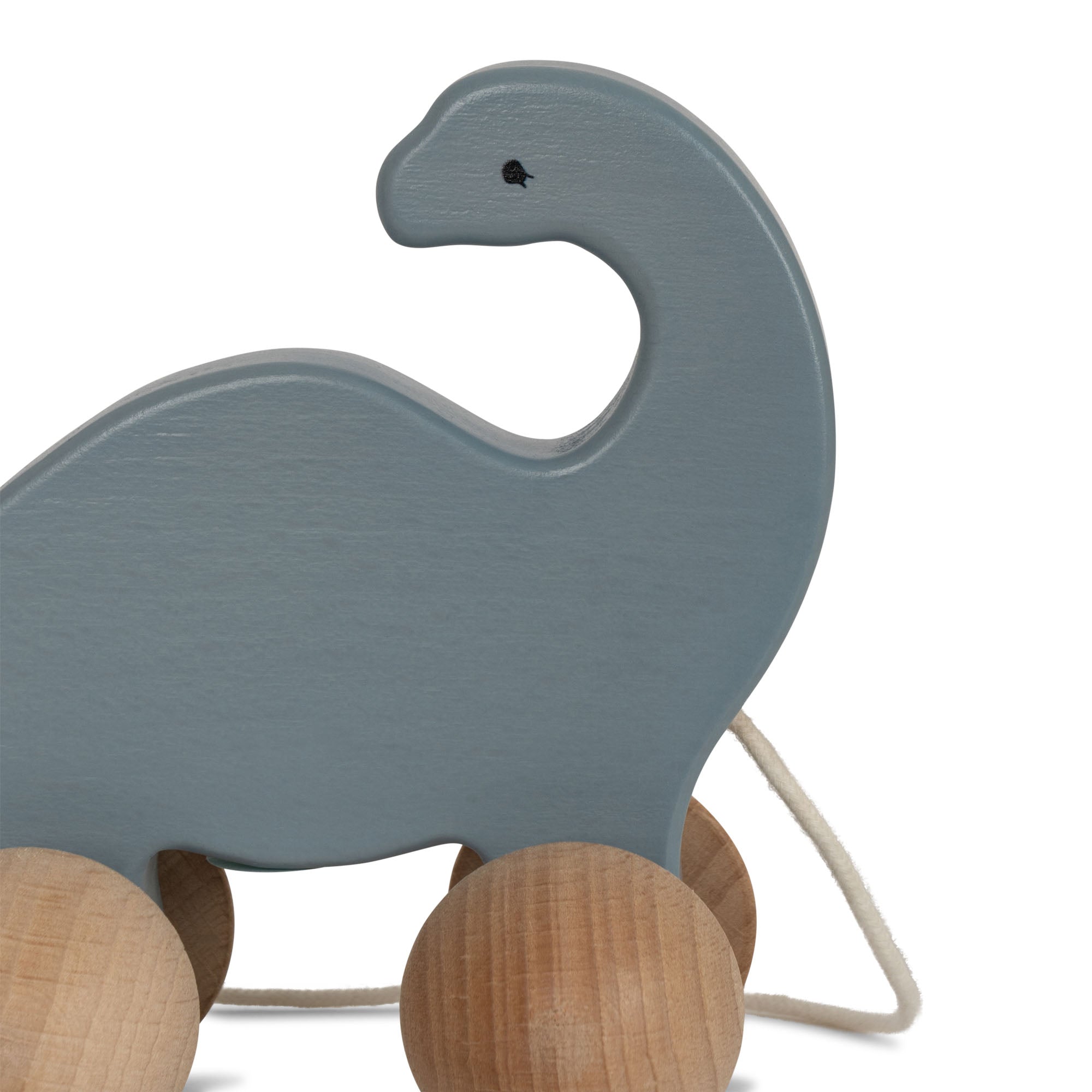 Rollende Dino-Mama mit Baby aus Buchenholz | Konges Slojd - toietmoi-laboutique
