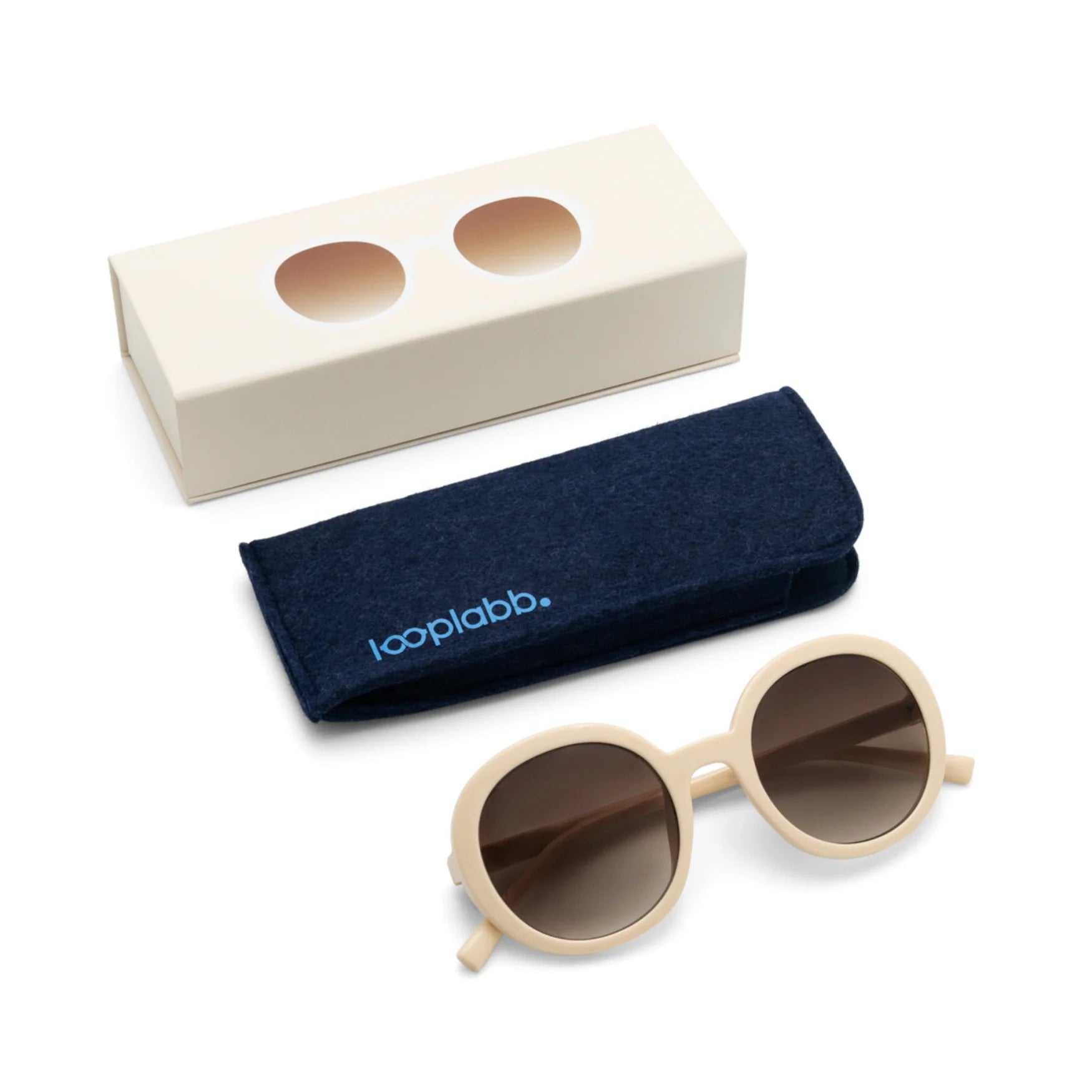 Sonnenbrille, Jane, warm white | Looplabb - toietmoi-laboutique