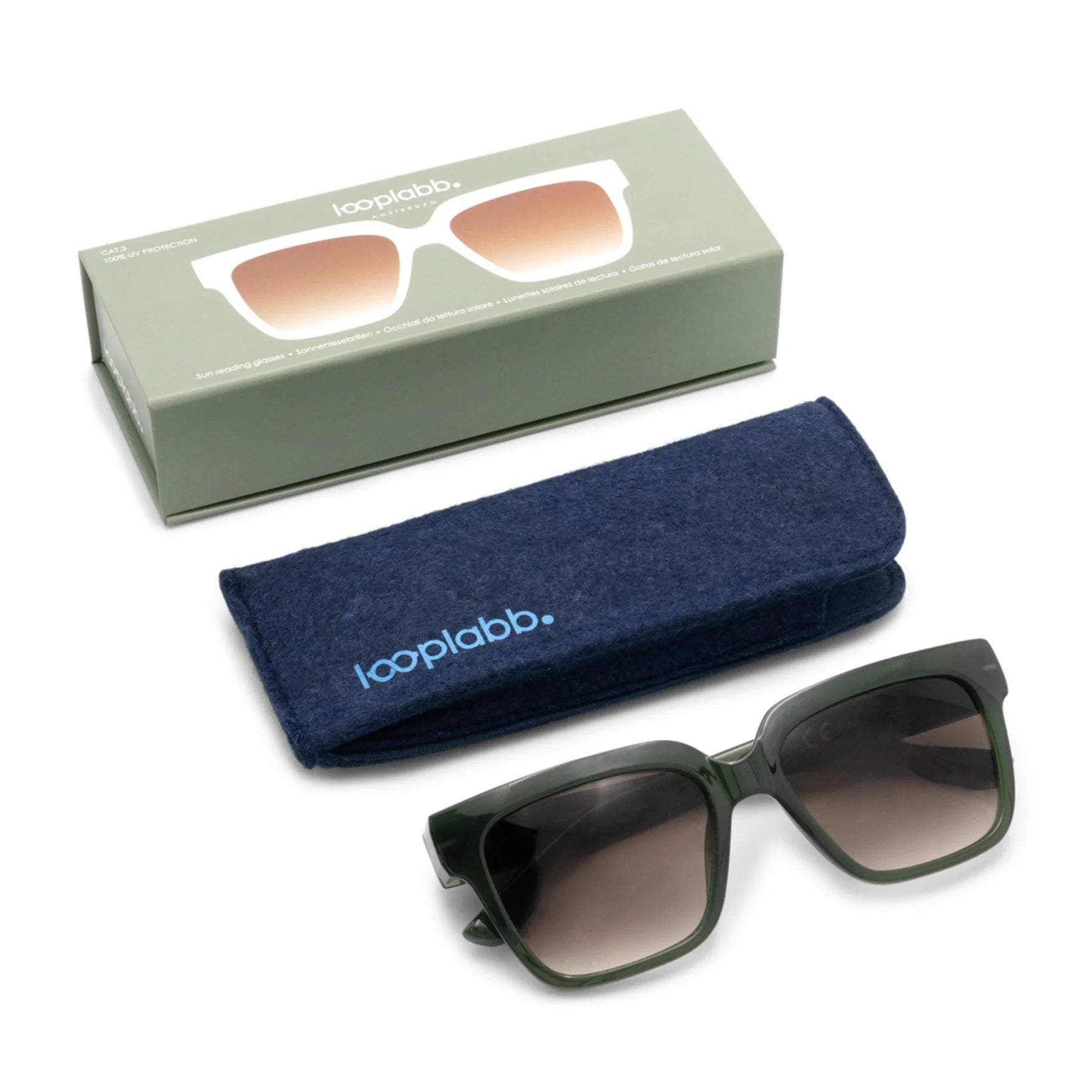 Sonnenbrille, Max, dark green | Looplabb - toietmoi-laboutique
