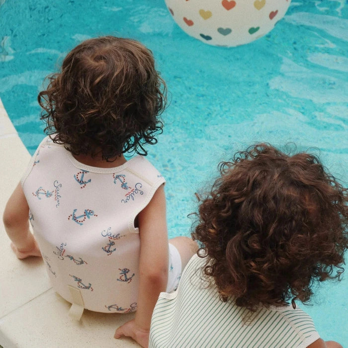 Schwimmweste Neopren, ecru/Anker | Konges Slojd - toietmoi-laboutique