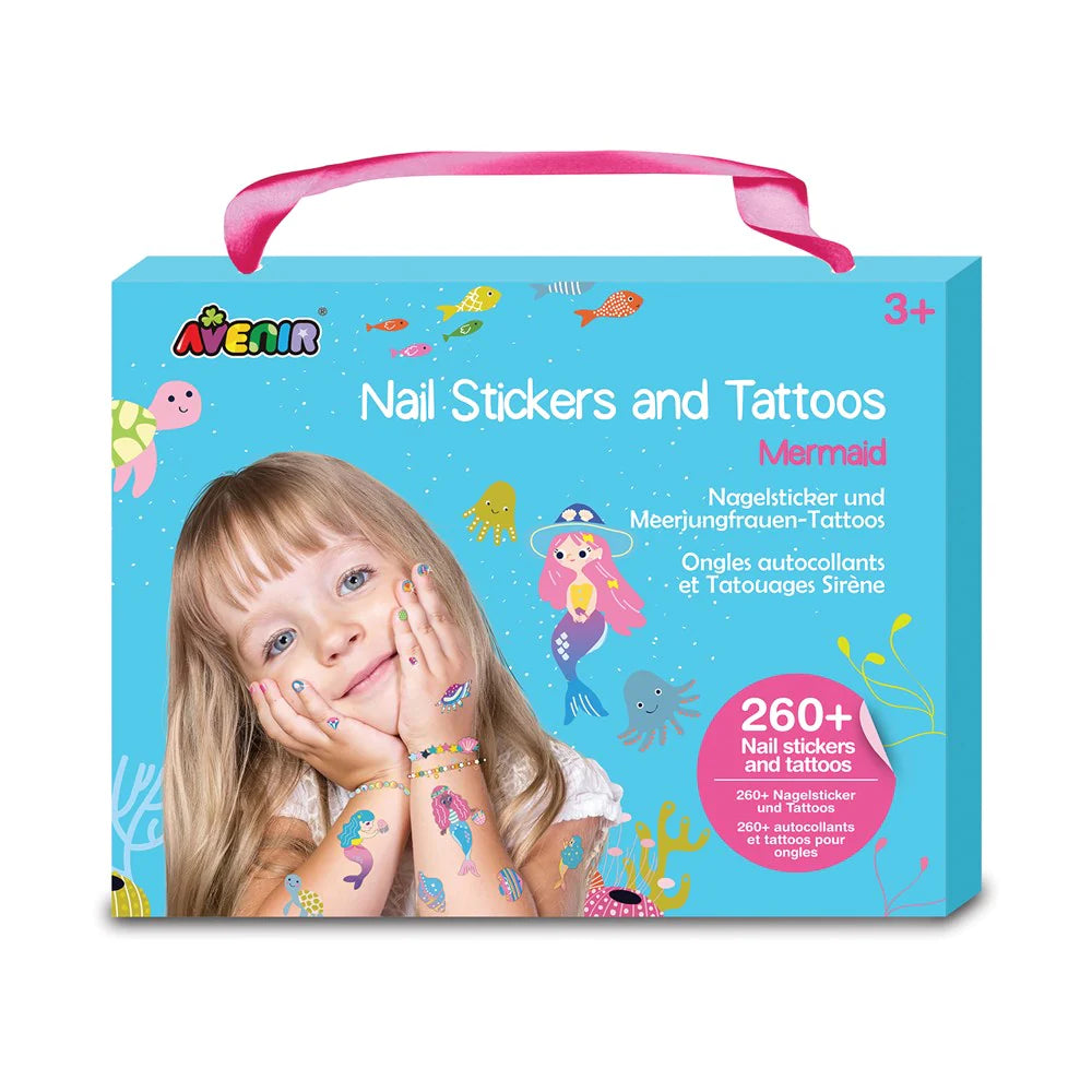 Nagelsticker und Tattoos Meerjungfrau | Avenir - toietmoi-laboutique