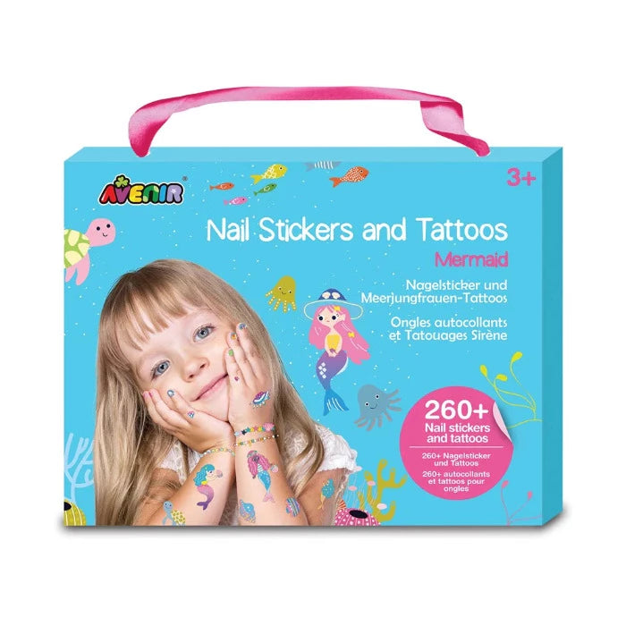 Nagelsticker und Tattoos Meerjungfrau | Avenir - toietmoi-laboutique