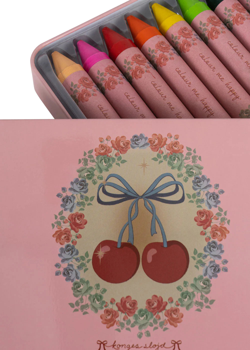 Bienenwachsmalstifte, rosa/Kirsche | Konges Slojd - toietmoi-laboutique