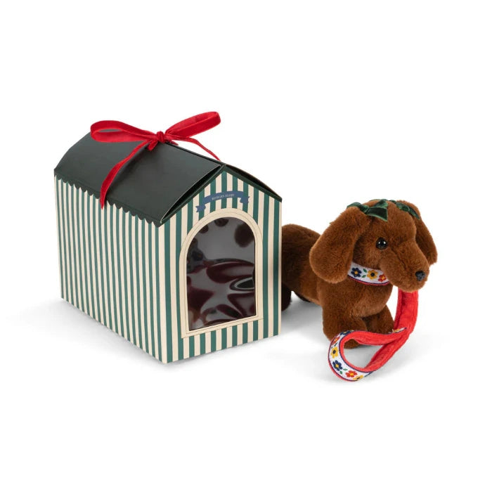 Konges Slojd, Plüschtier, Dackel mit Hundehütte | Konges Slojd - toietmoi-laboutique
