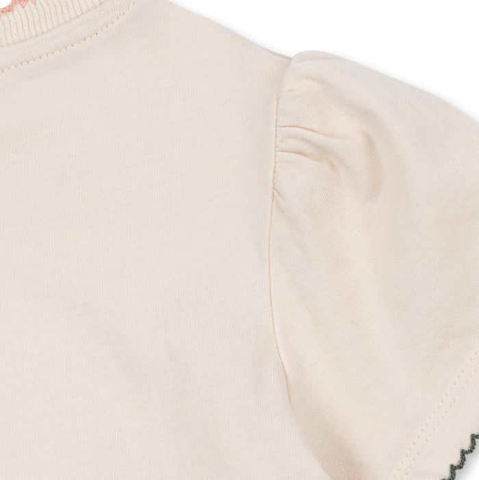 Konges Slojd T-Shirt mit Pailletten, ecru/Eisbecher | Konges Slojd - toietmoi-laboutique