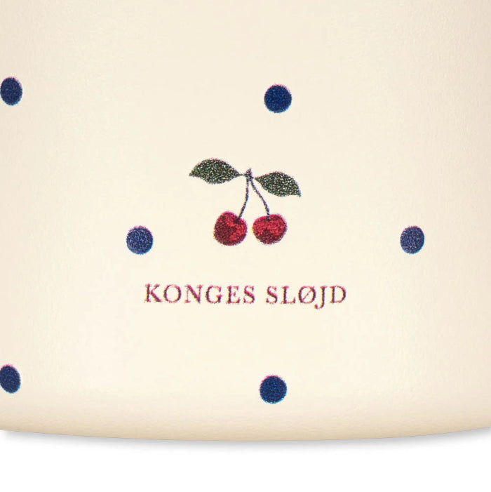 Thermosflasche, ecru mit Pünktchen | Konges Slojd - toietmoi-laboutique