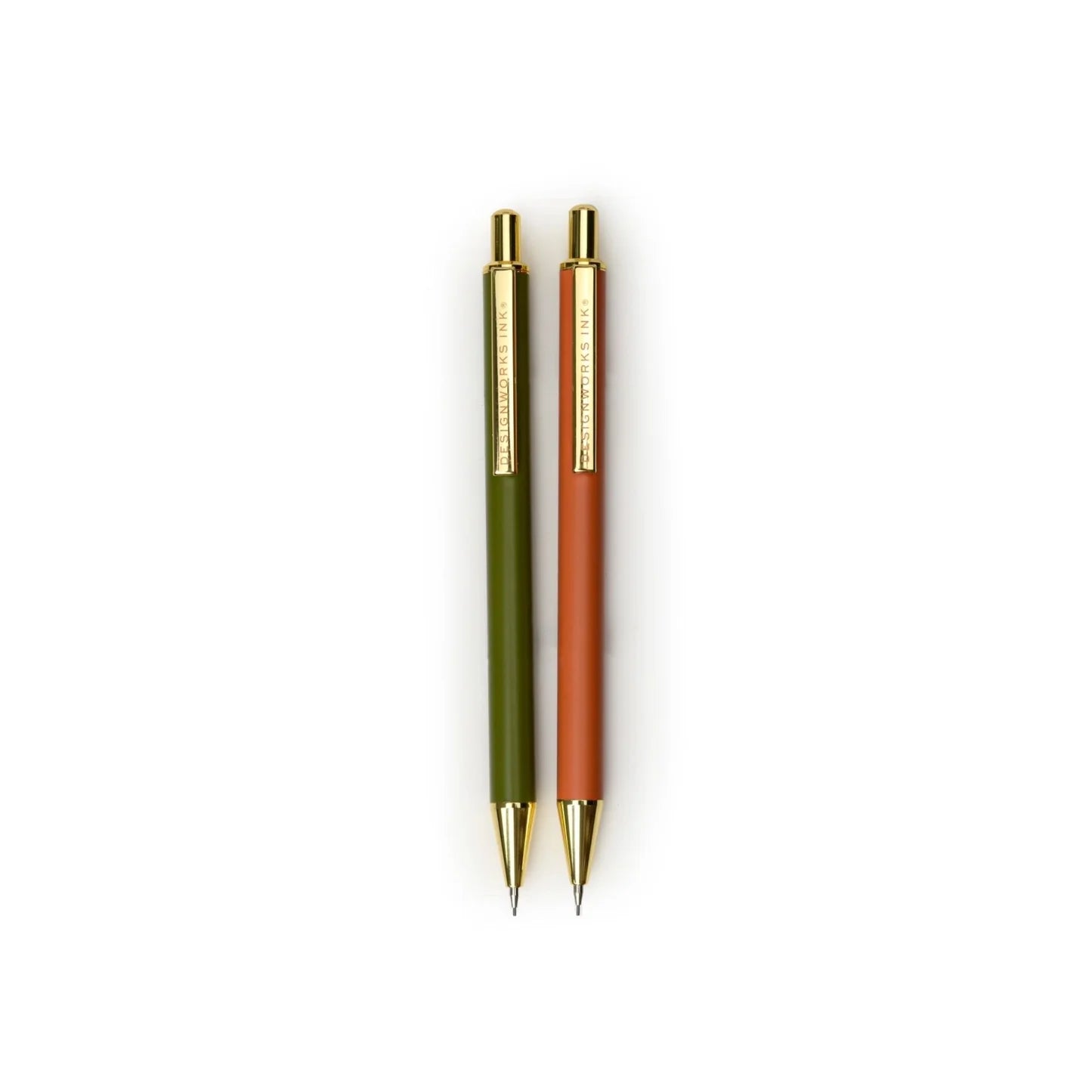 Druckbleistifte 2 Stk., grün/orange | Designworks Ink - toietmoi-laboutique