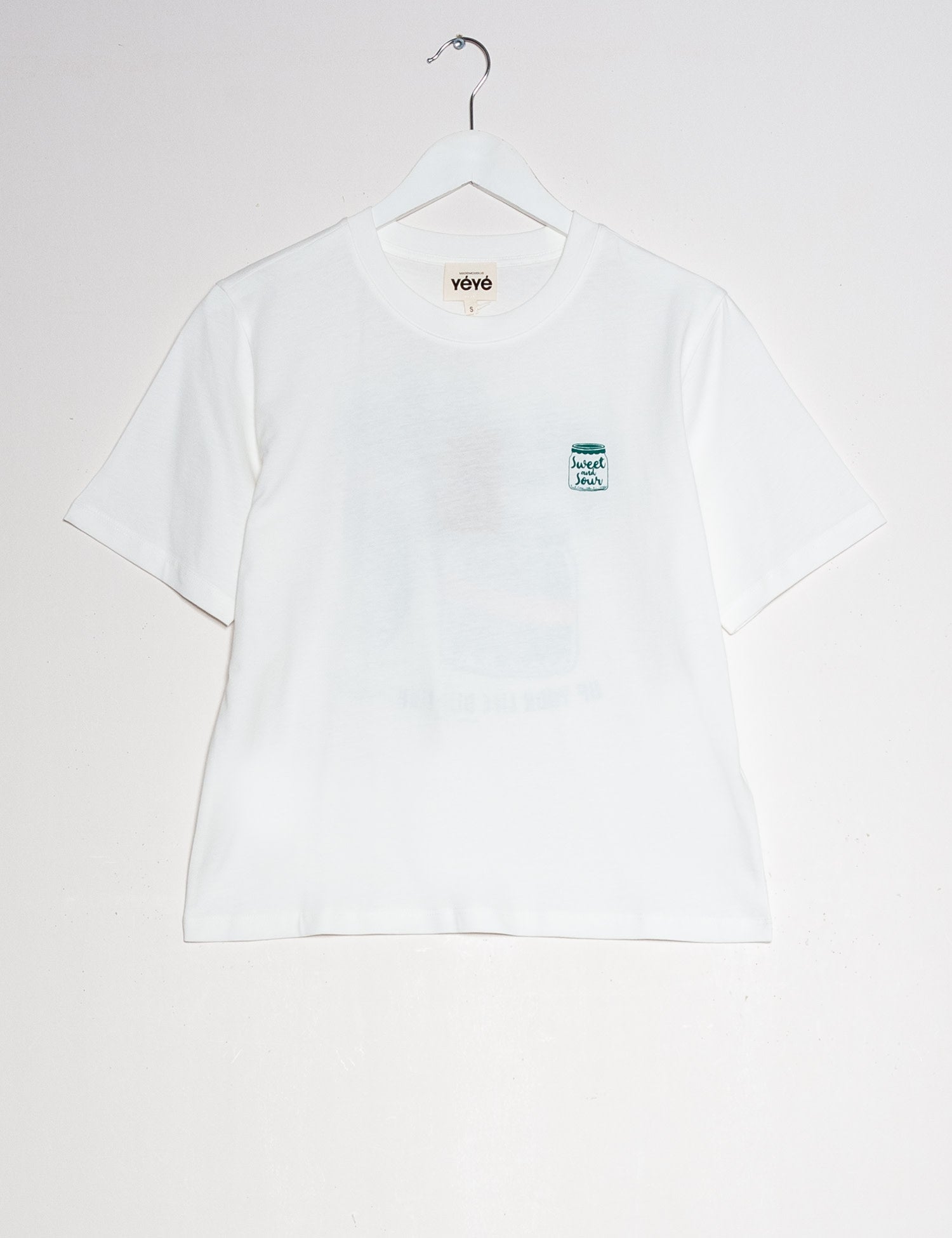 T-Shirt PICKLE, weiss | Mademoiselle YéYé - toietmoi-laboutique