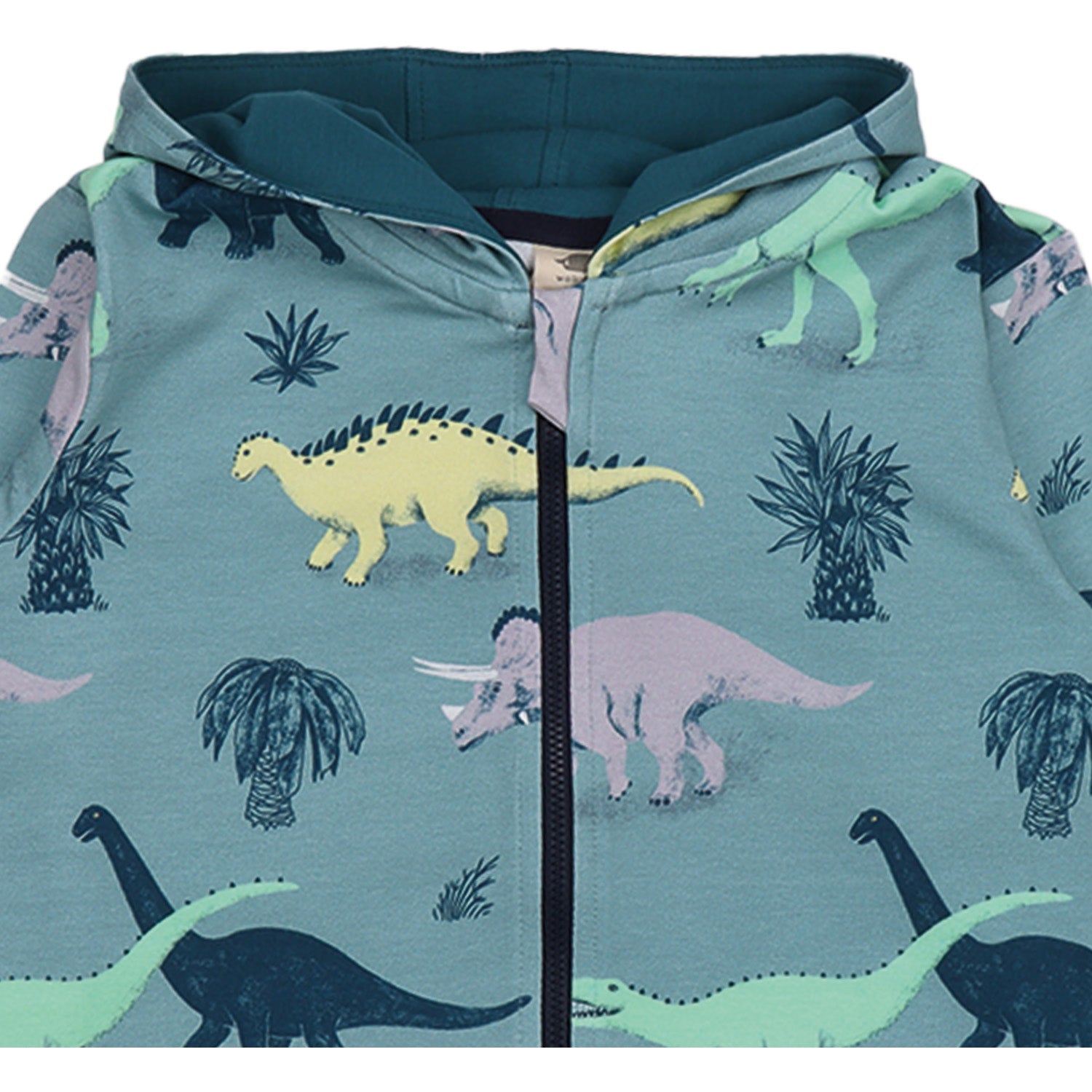 Walkiddy Sweatjacke, salbei/Dinos | Walkiddy - toietmoi-laboutique