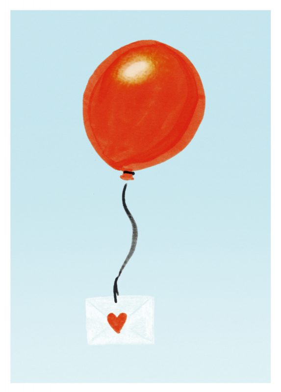 Postkarte, Ballon | Schöne Grüsse - toietmoi-laboutique