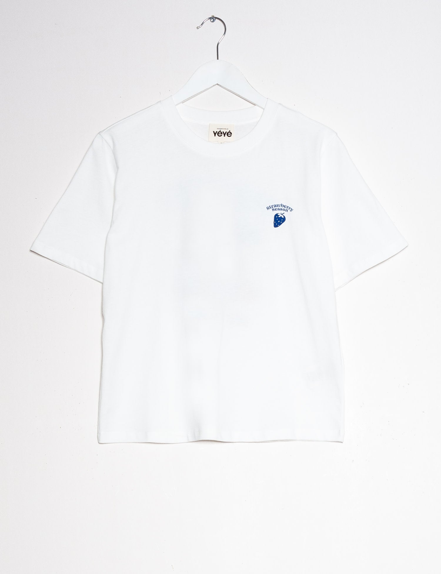 T-Shirt STRAWBERRY, weiss | Mademoiselle YéYé - toietmoi-laboutique