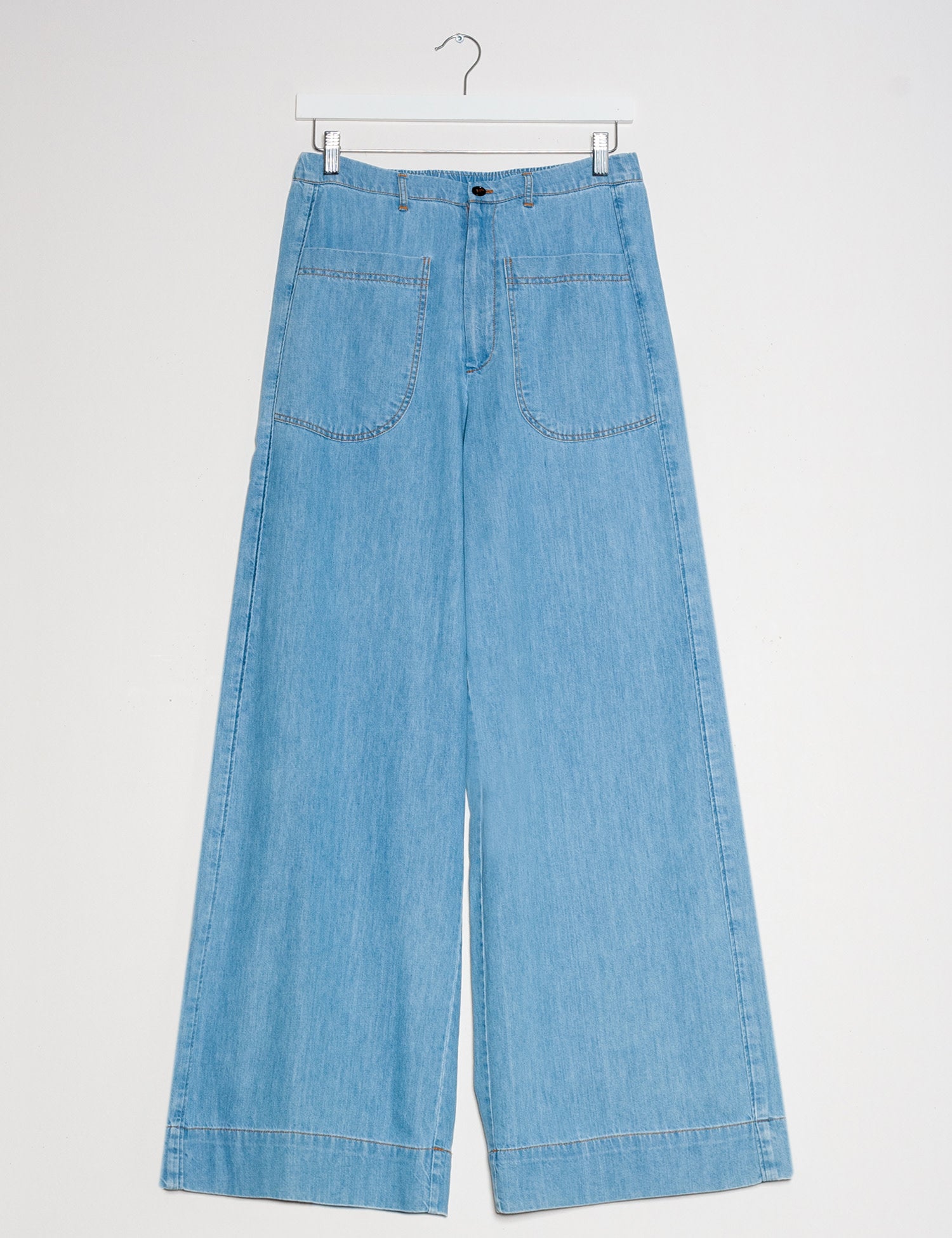 Jeanshose WIDE WONDER, denim hell | Mademoiselle YéYé - toietmoi-laboutique