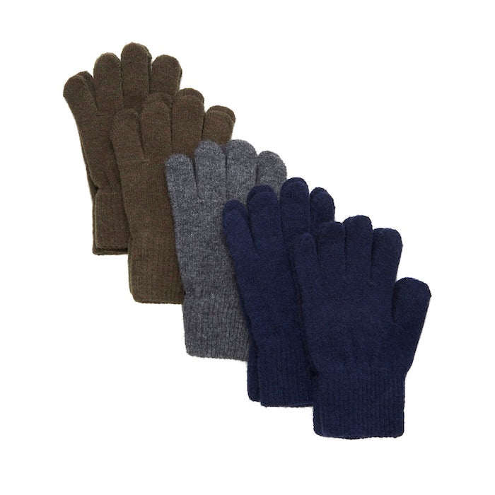 Handschuhe mit Wollanteil Celavi, olive | CeLaVi - toietmoi-laboutique