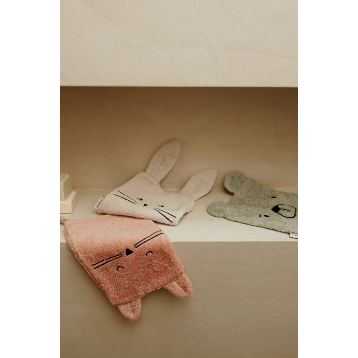 Waschlappen 3er-Pack, Tiere | Liewood - toietmoi-laboutique