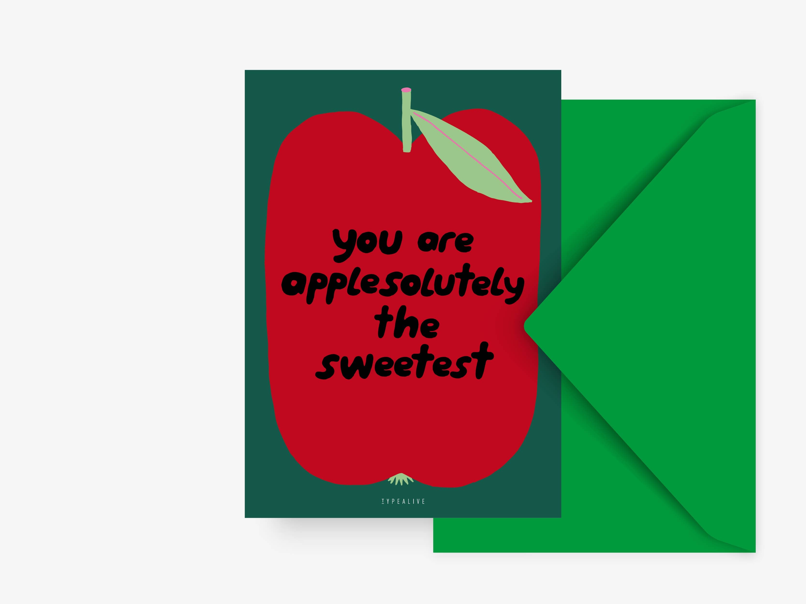 Postkarte / Applesolutely | typealive - toietmoi-laboutique