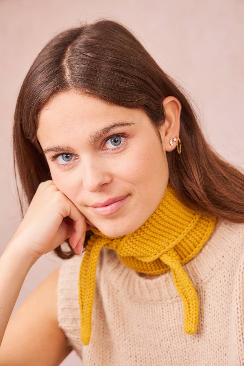 Kleines Dreieckstuch « Sophie », salbei | Calie Paris - toietmoi-laboutique