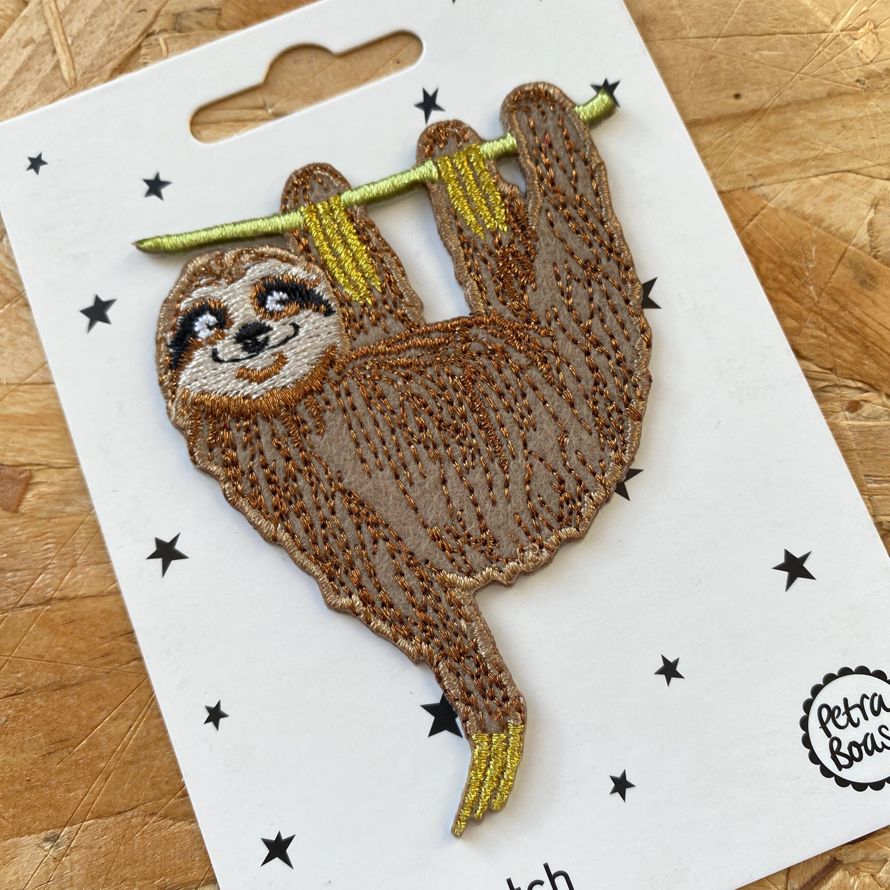 Aufbügelpatch, Faultier | Petra Boase Ltd - toietmoi-laboutique