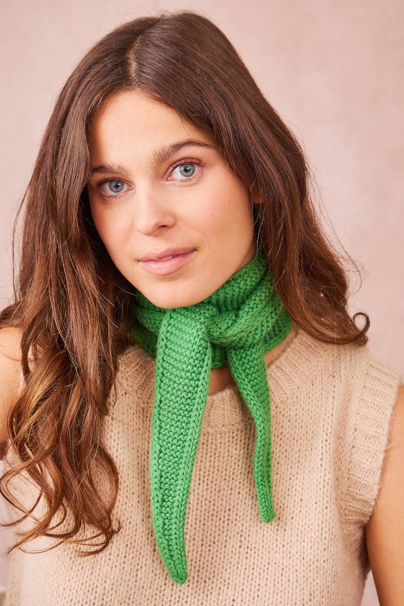 Kleines Dreieckstuch « Sophie », hellblau | Calie Paris - toietmoi-laboutique