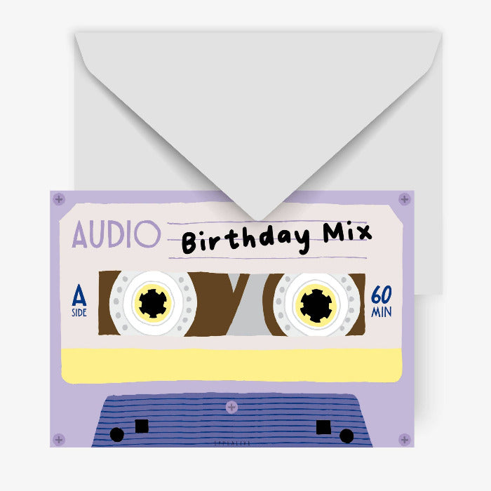 Postkarte / Tape Birthday Mix | typealive - toietmoi-laboutique