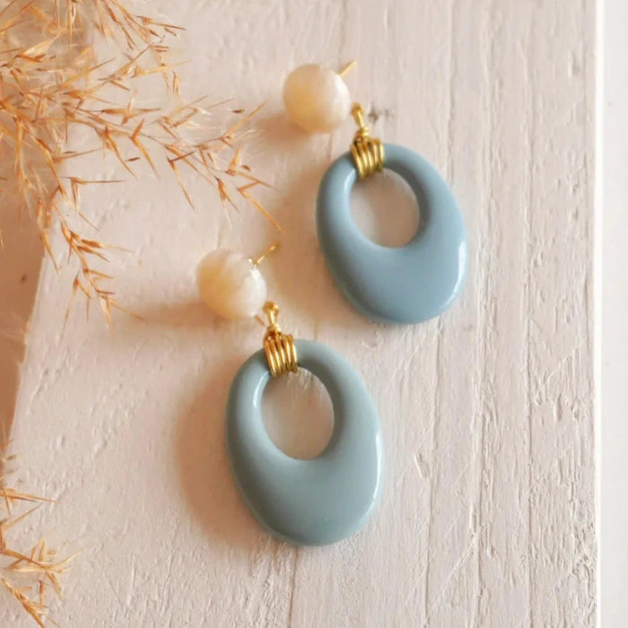 Ohrringe OLA, azur | Azeria - toietmoi-laboutique