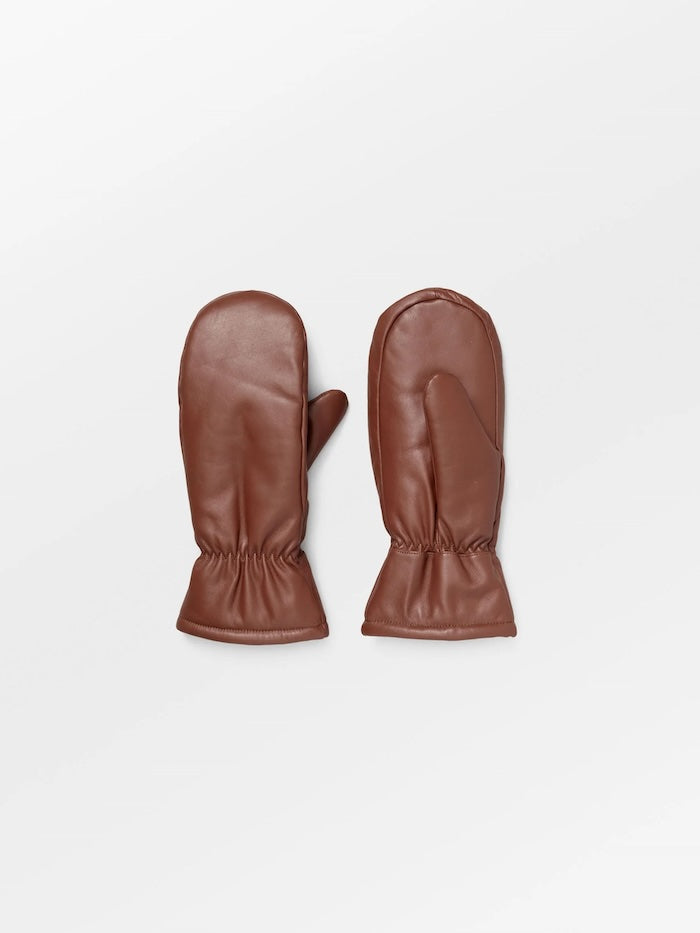 Leder-Fausthandschuhe, braun | Beck Söndergaard - toietmoi-laboutique